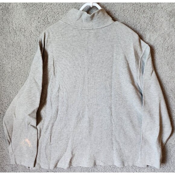 Polo Ralph Lauren Gray 1/4 Zip Long Sleeve Estate Rib Quarterzip Pullover Sz XXL - Picture 10 of 15